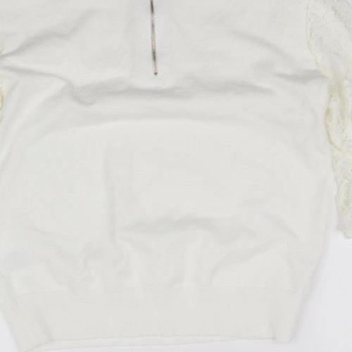 Roman Womens White   Basic Blouse Size 12