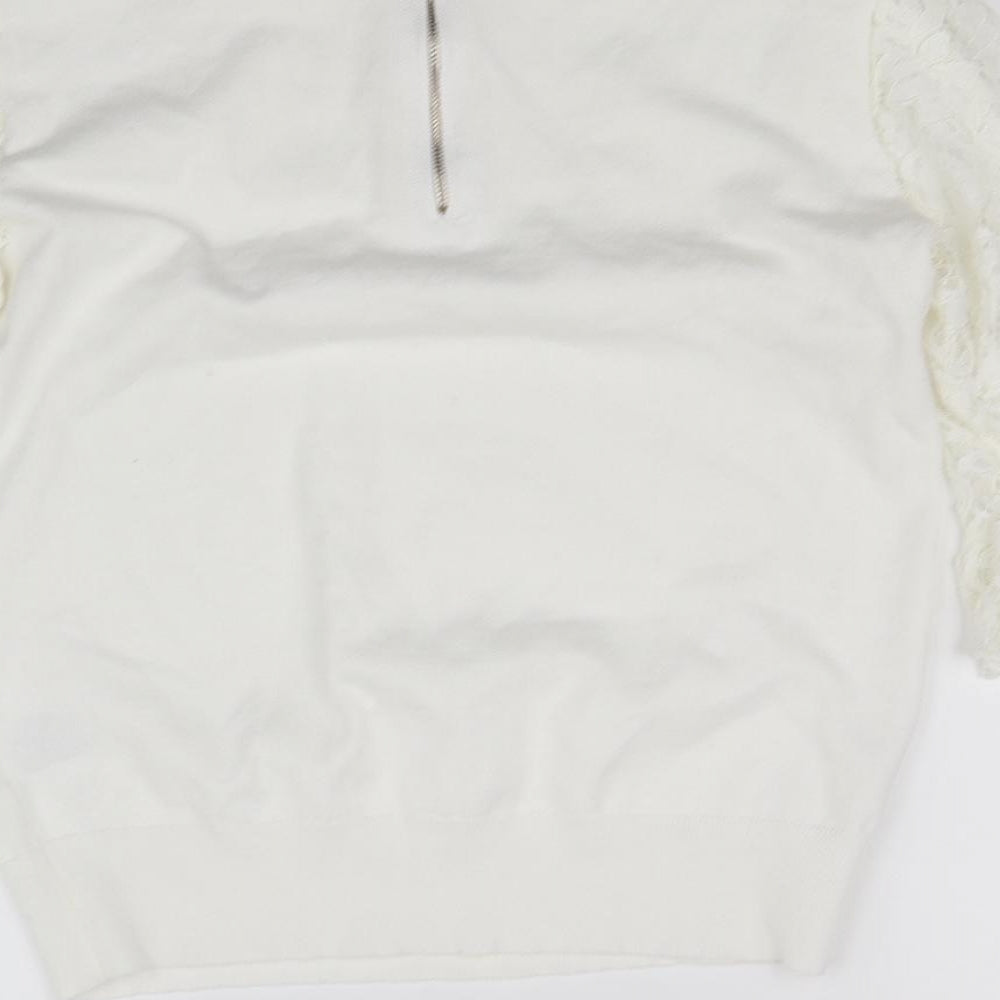 Roman Womens White   Basic Blouse Size 12