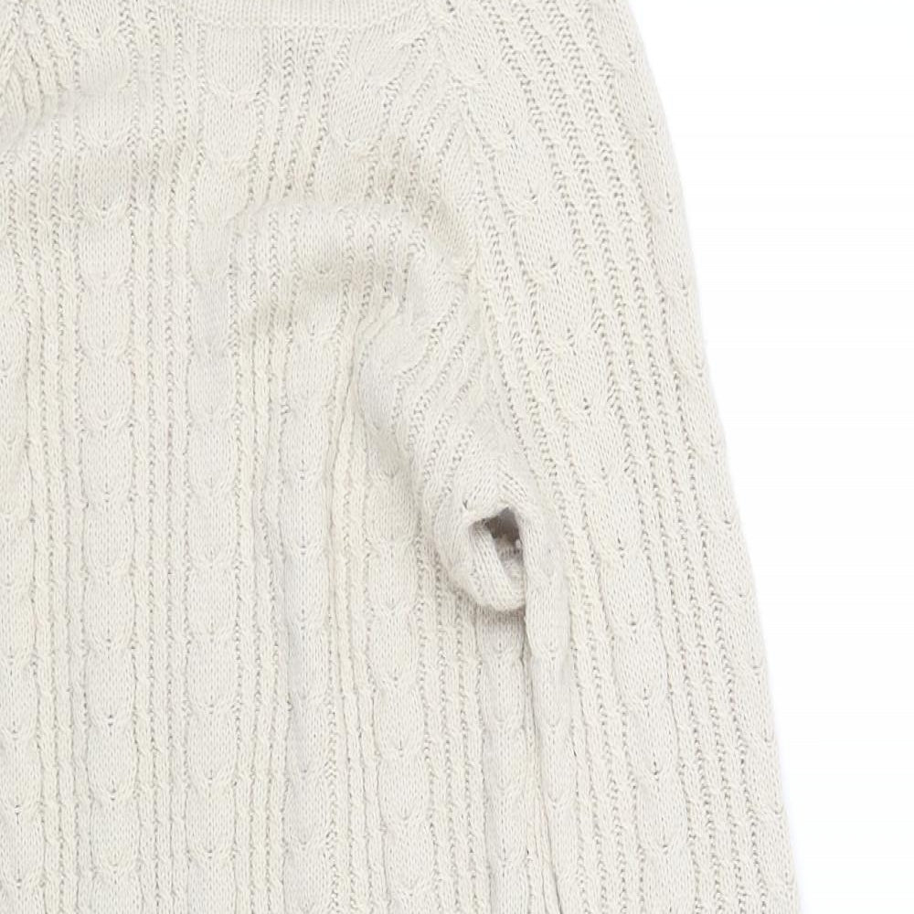 H&M Womens Beige   Fit & Flare  Size 8