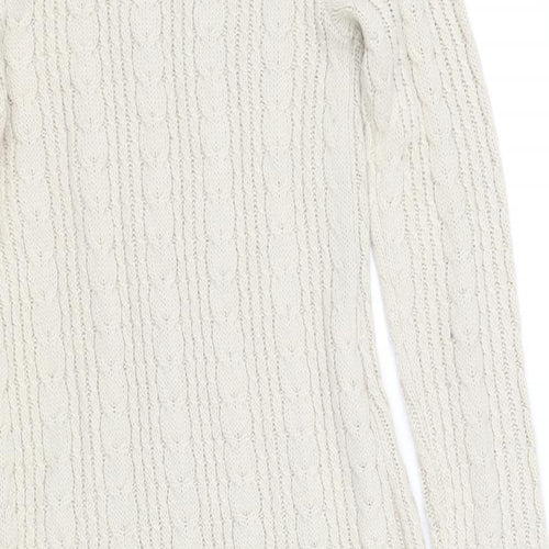 H&M Womens Beige   Fit & Flare  Size 8