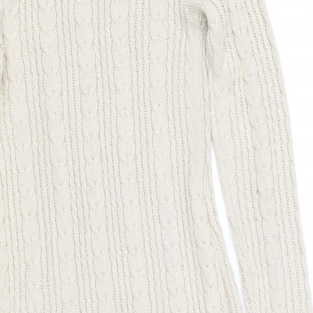 H&M Womens Beige   Fit & Flare  Size 8
