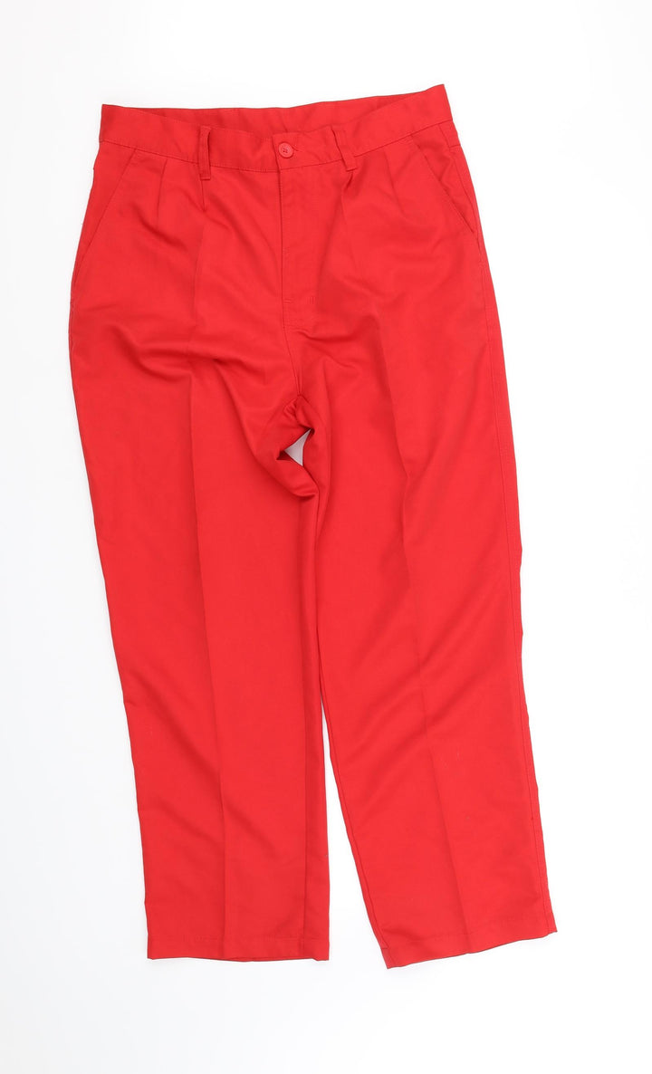 Dunlop Womens Red Trousers Size 32 in L30 in