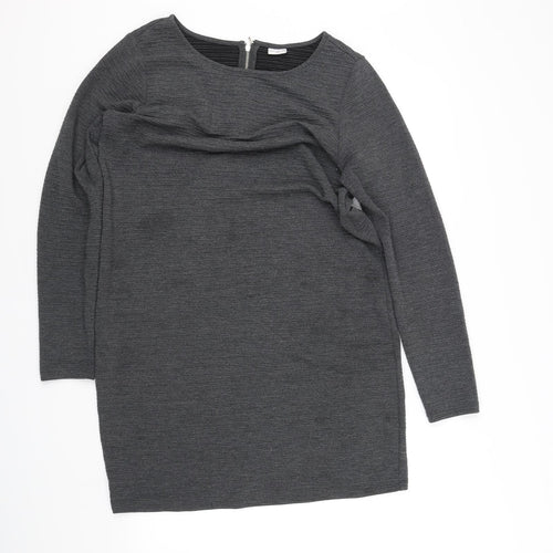 Jaqueline deYong Womens Grey   Fit & Flare  Size 12