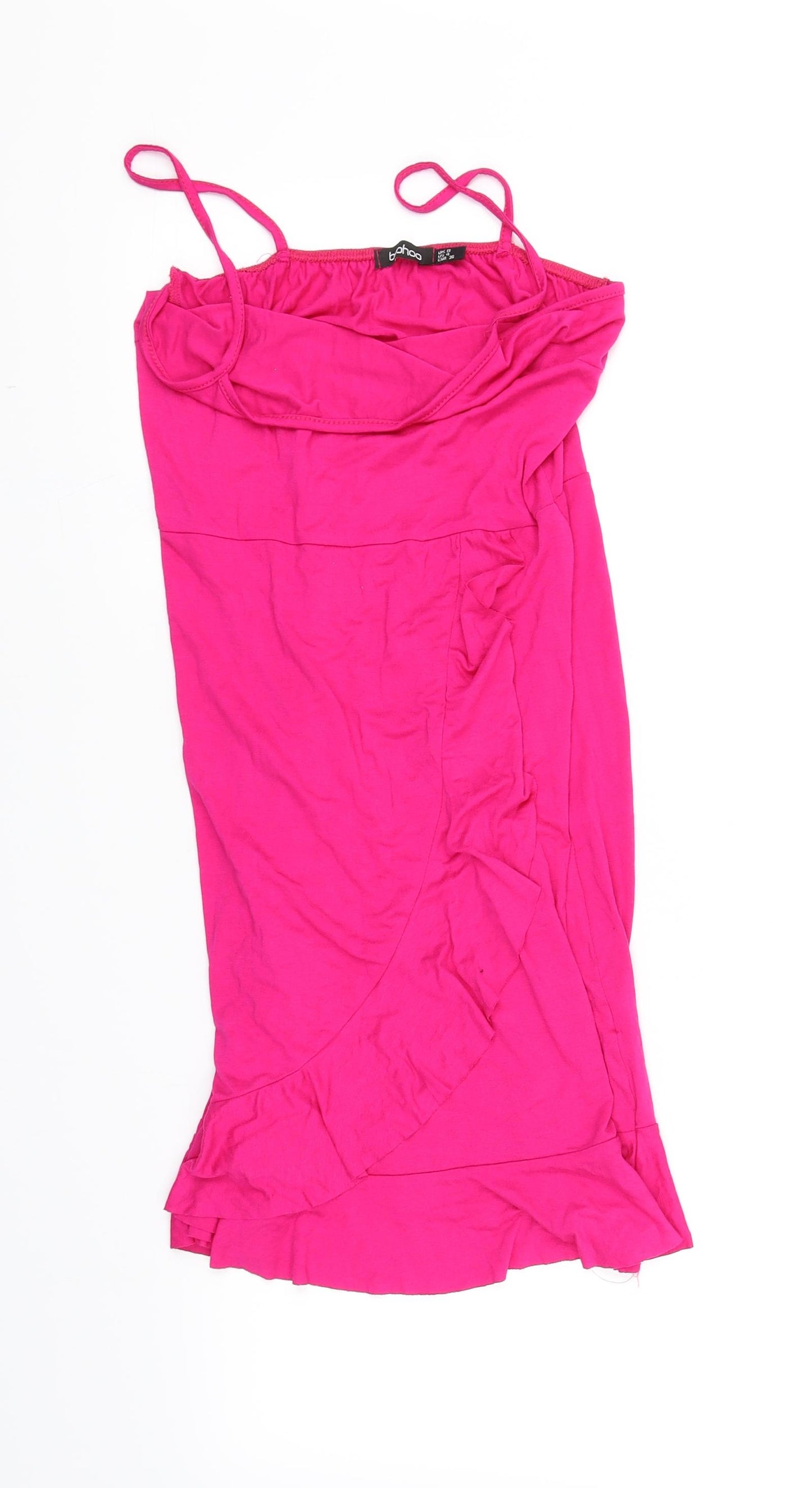 Boohoo Womens Pink   Fit & Flare  Size 8