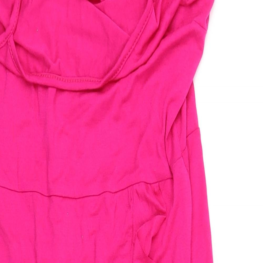 Boohoo Womens Pink   Fit & Flare  Size 8