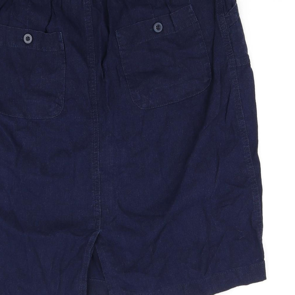 sprit Womens Blue   Flare Skirt Size 14