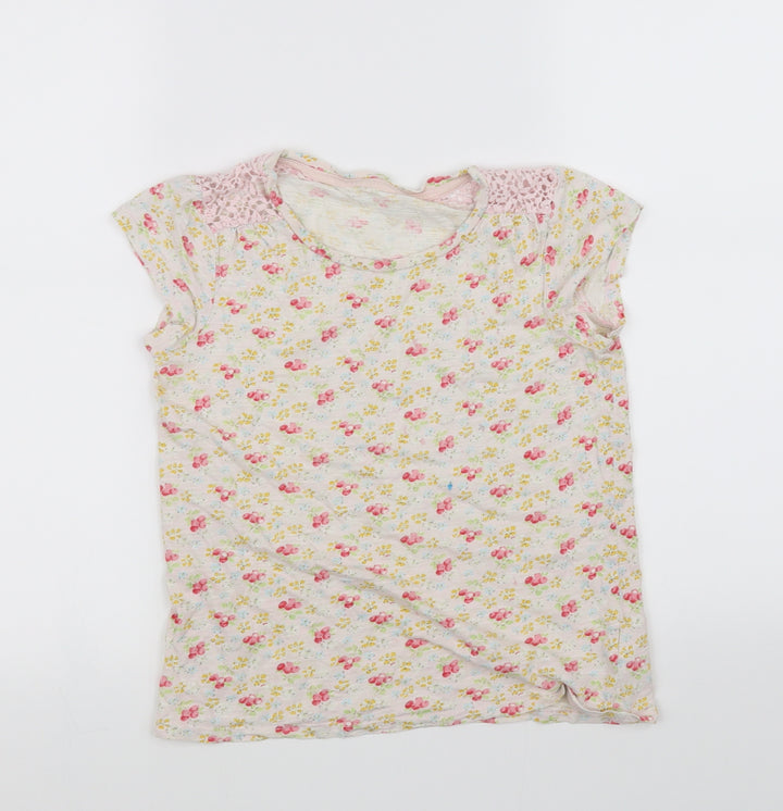 NEXT Girls White Basic T-Shirt Size 11 Years