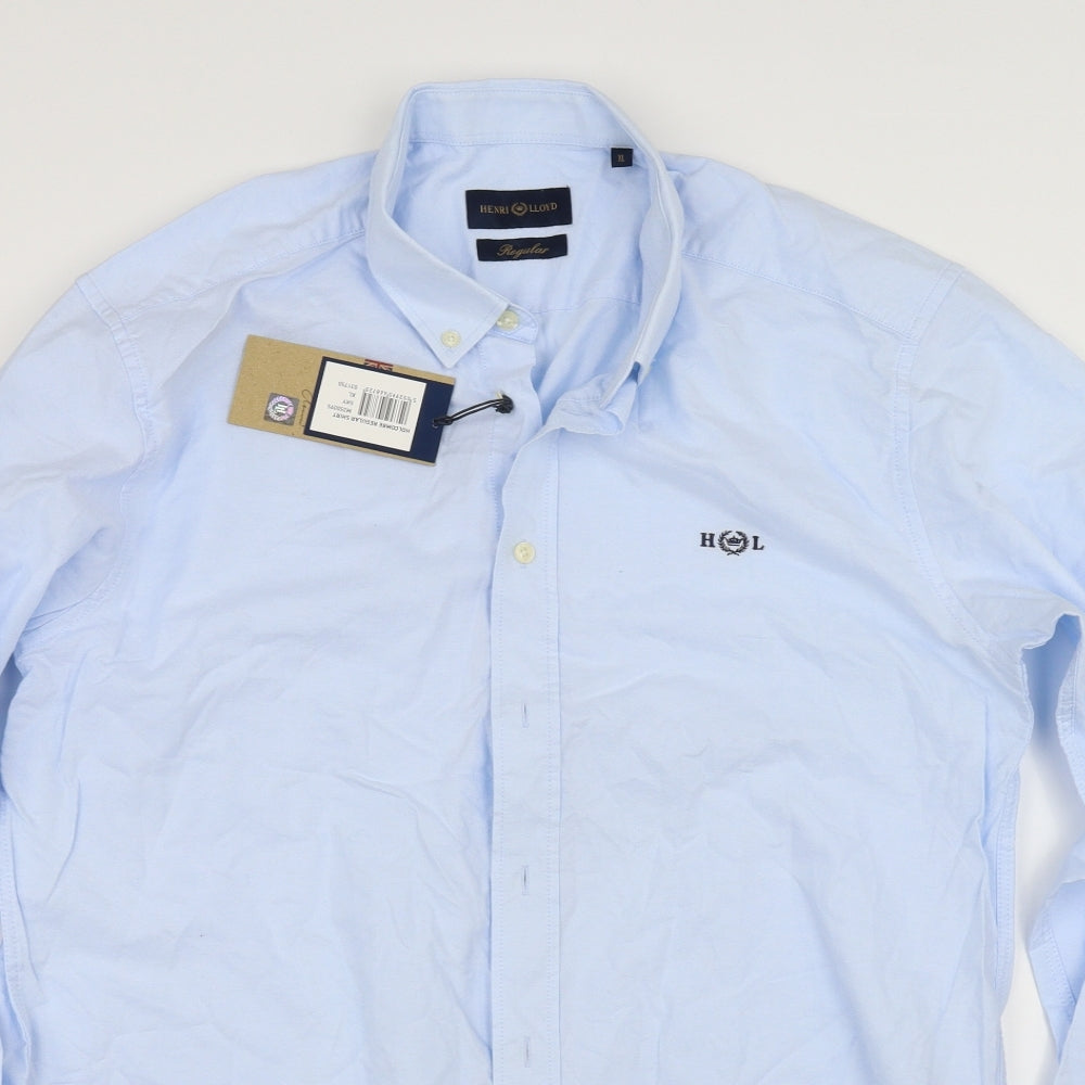 Henri Lloyd Mens Blue    Dress Shirt Size XL