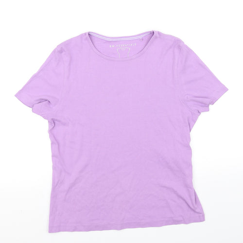 BM collection Womens Purple   Basic T-Shirt Size M