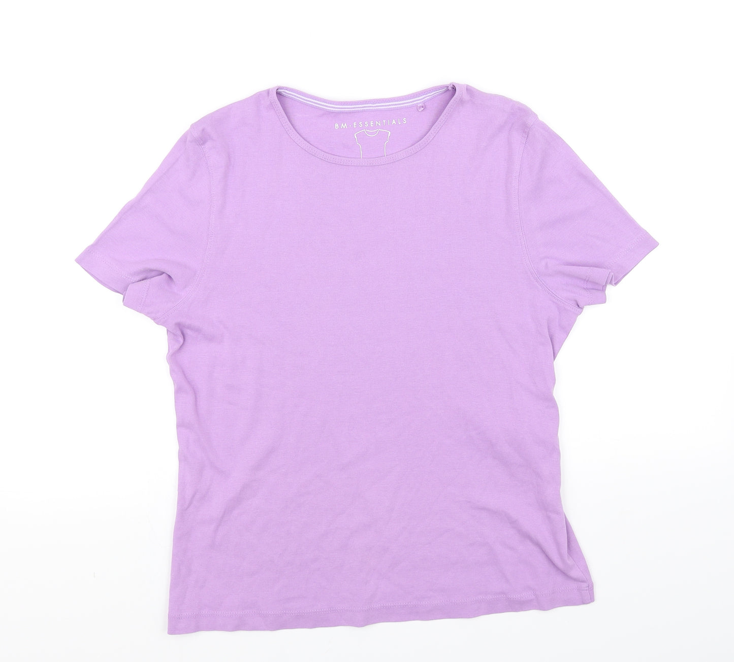 BM collection Womens Purple   Basic T-Shirt Size M