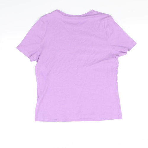 BM collection Womens Purple   Basic T-Shirt Size M