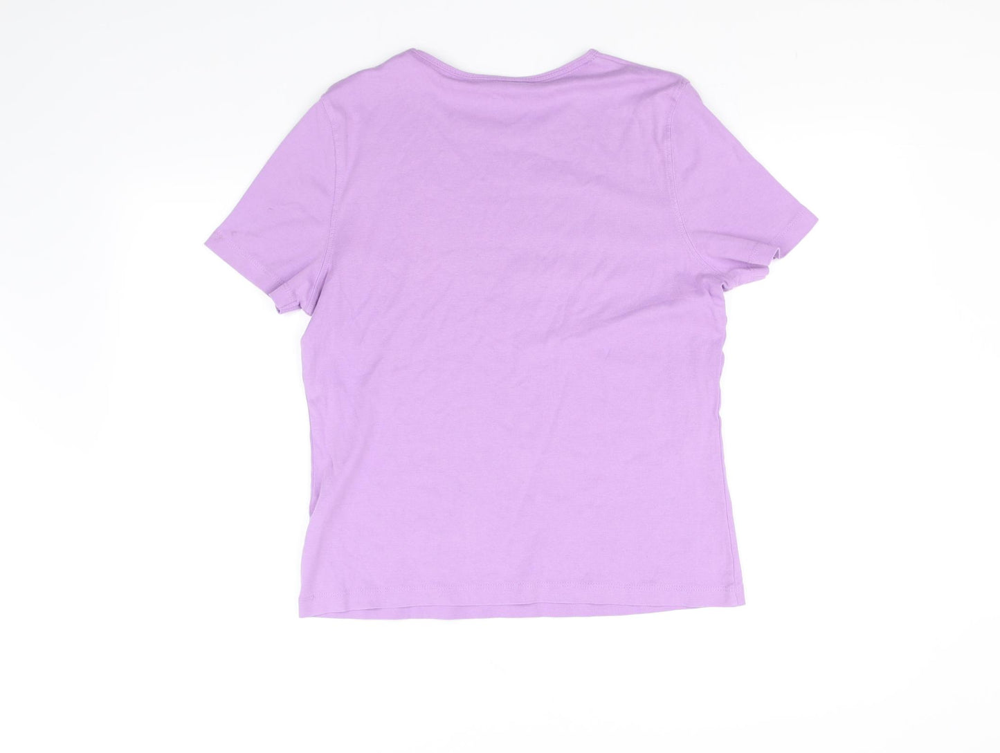 BM collection Womens Purple   Basic T-Shirt Size M