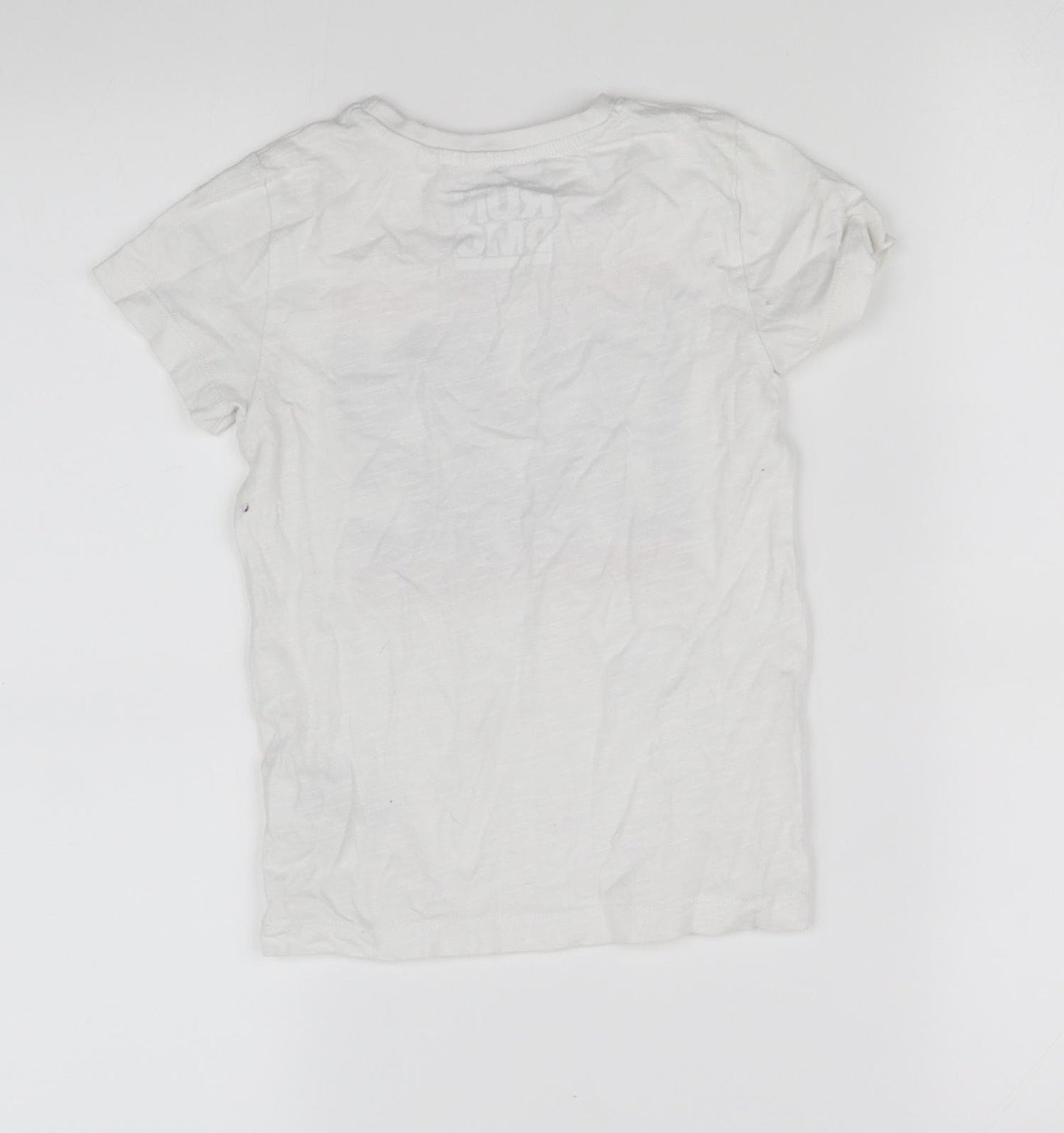 RUN DMC Girls White   Basic T-Shirt Size 4 Years