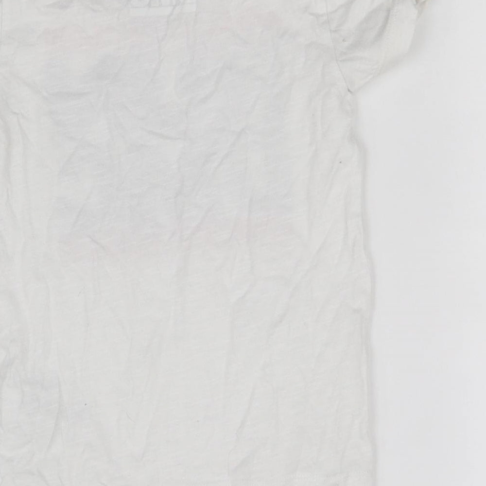RUN DMC Girls White   Basic T-Shirt Size 4 Years