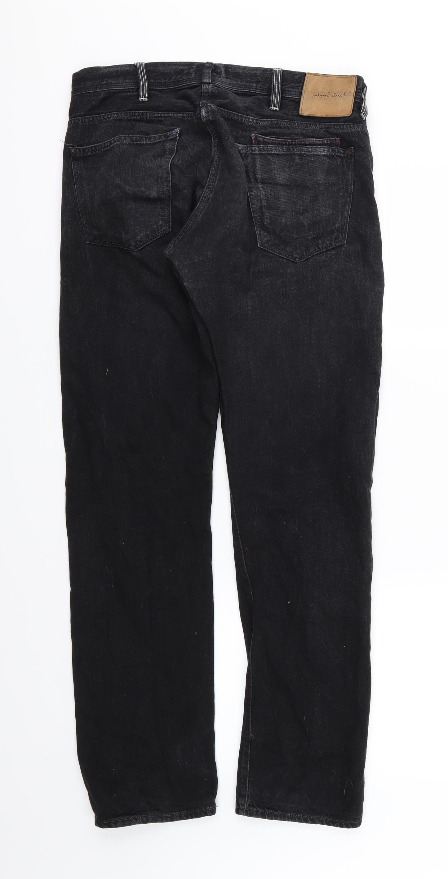 Paul Smith Mens Black  Denim Straight Jeans Size 30 L31 in