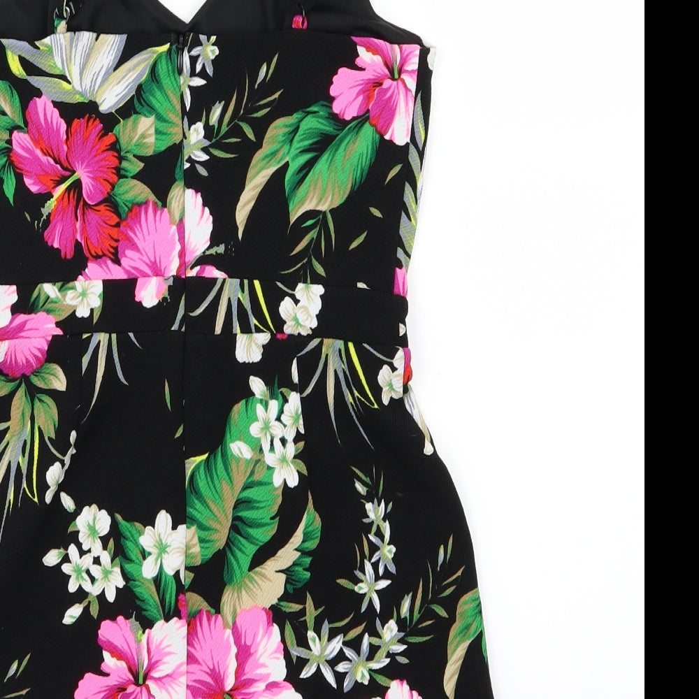 New Look Womens Multicoloured Floral  Playsuit One-Piece Size 8 L3 in