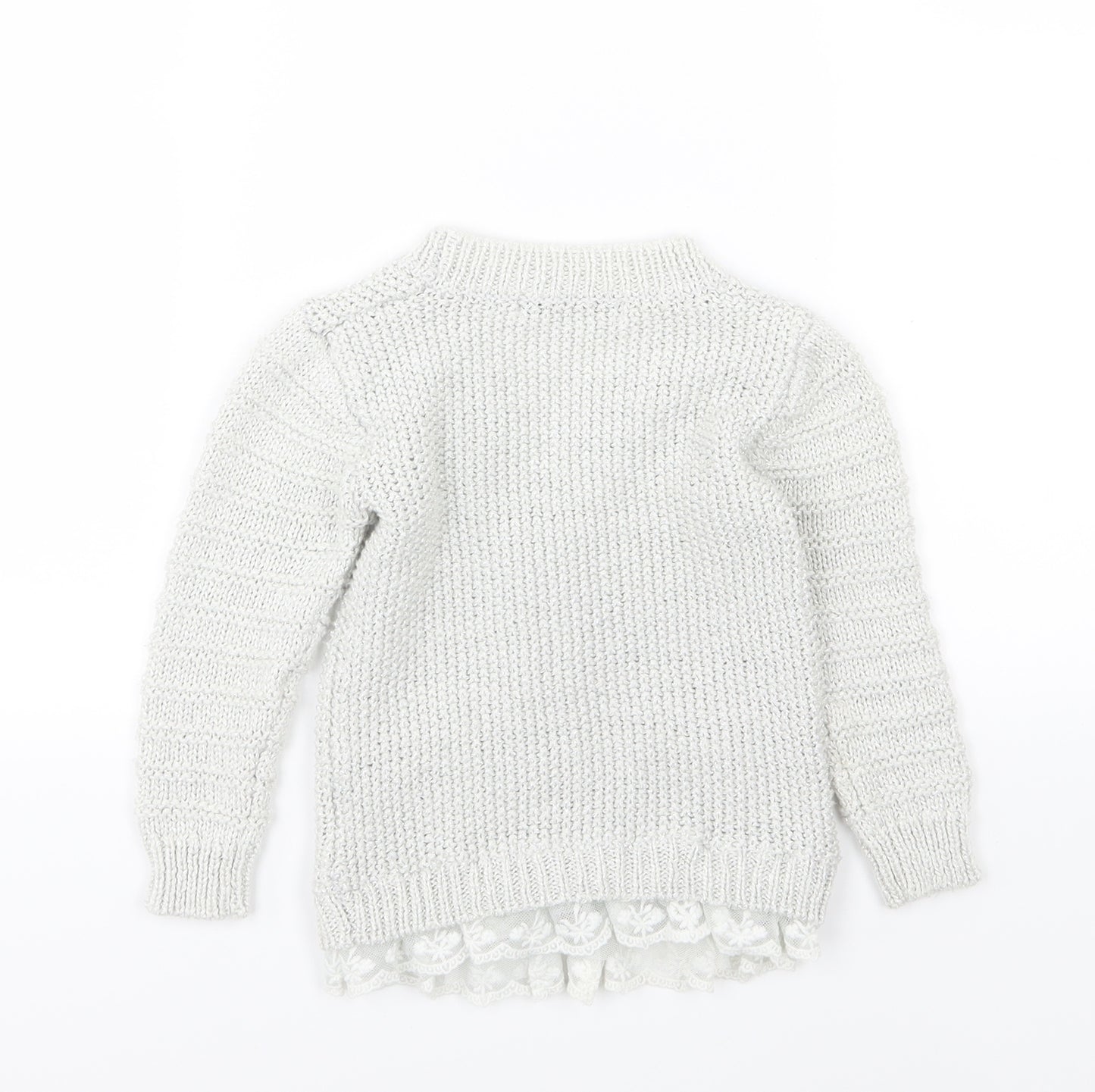 George Girls Grey  Knit Cardigan Jumper Size 18-24 Months