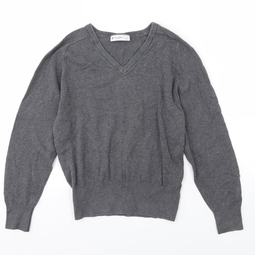Trutex Mens Grey  Knit Pullover Jumper Size S