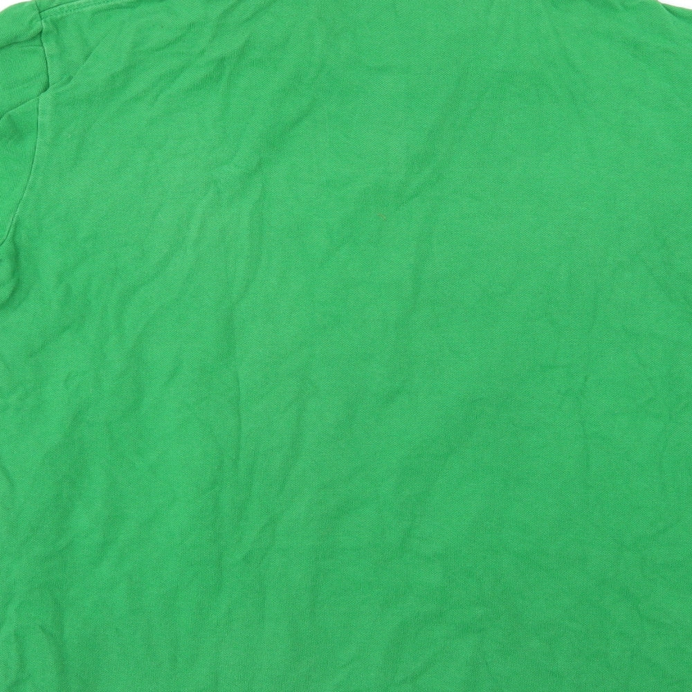 US Polo Assn. Mens Green Striped   Polo Size M
