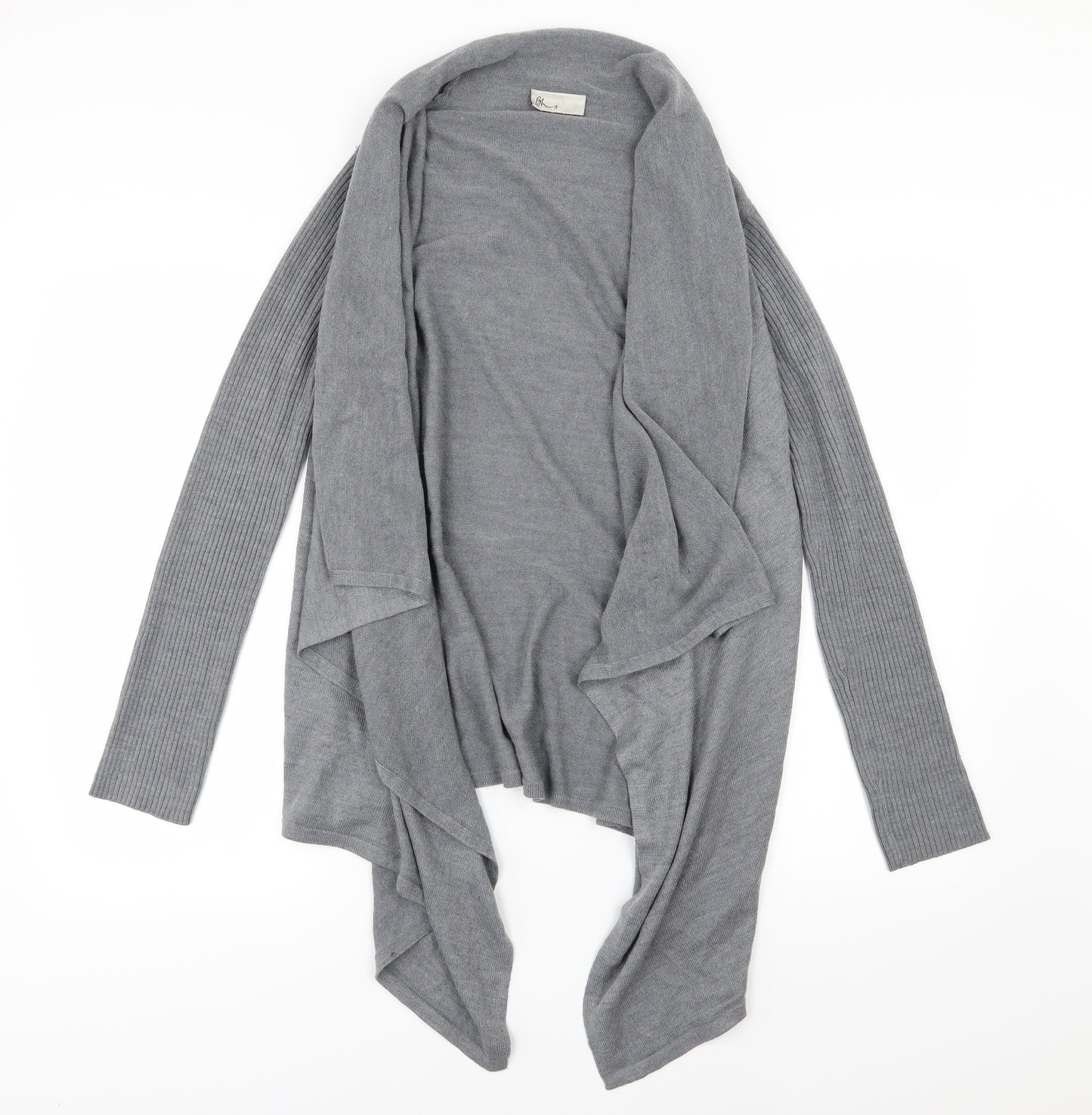 BHS Womens Grey  Knit Cardigan Jumper Size S  - Waterfall