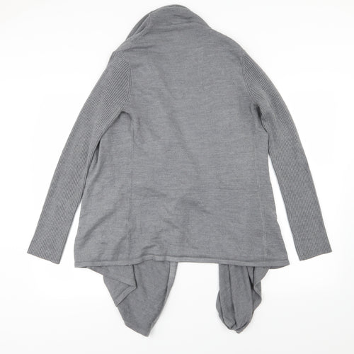 BHS Womens Grey  Knit Cardigan Jumper Size S  - Waterfall