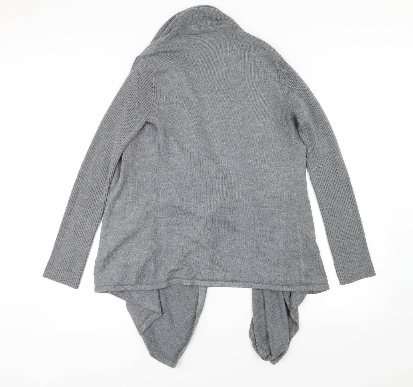 BHS Womens Grey  Knit Cardigan Jumper Size S  - Waterfall