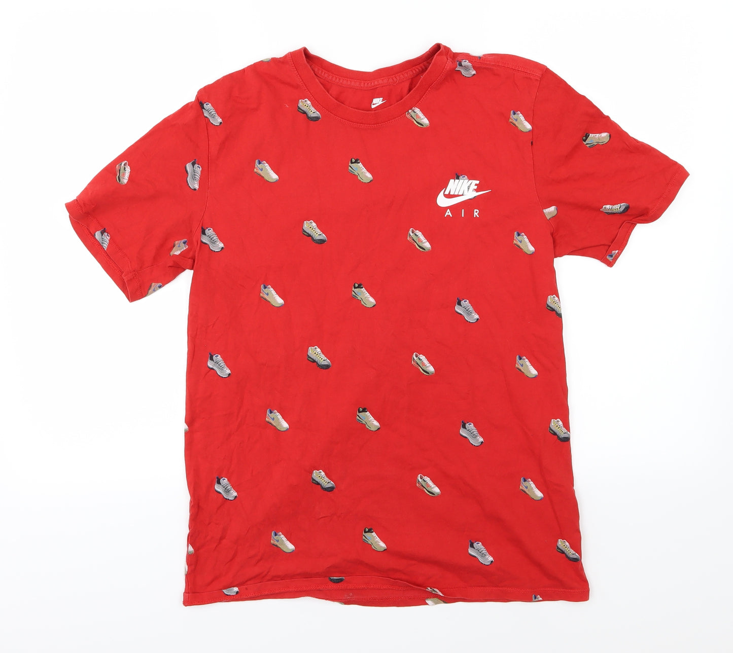Nike Mens Red  Jersey  T-Shirt Size M  - Air