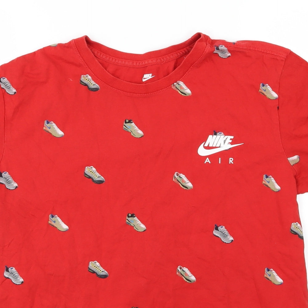 Nike Mens Red  Jersey  T-Shirt Size M  - Air