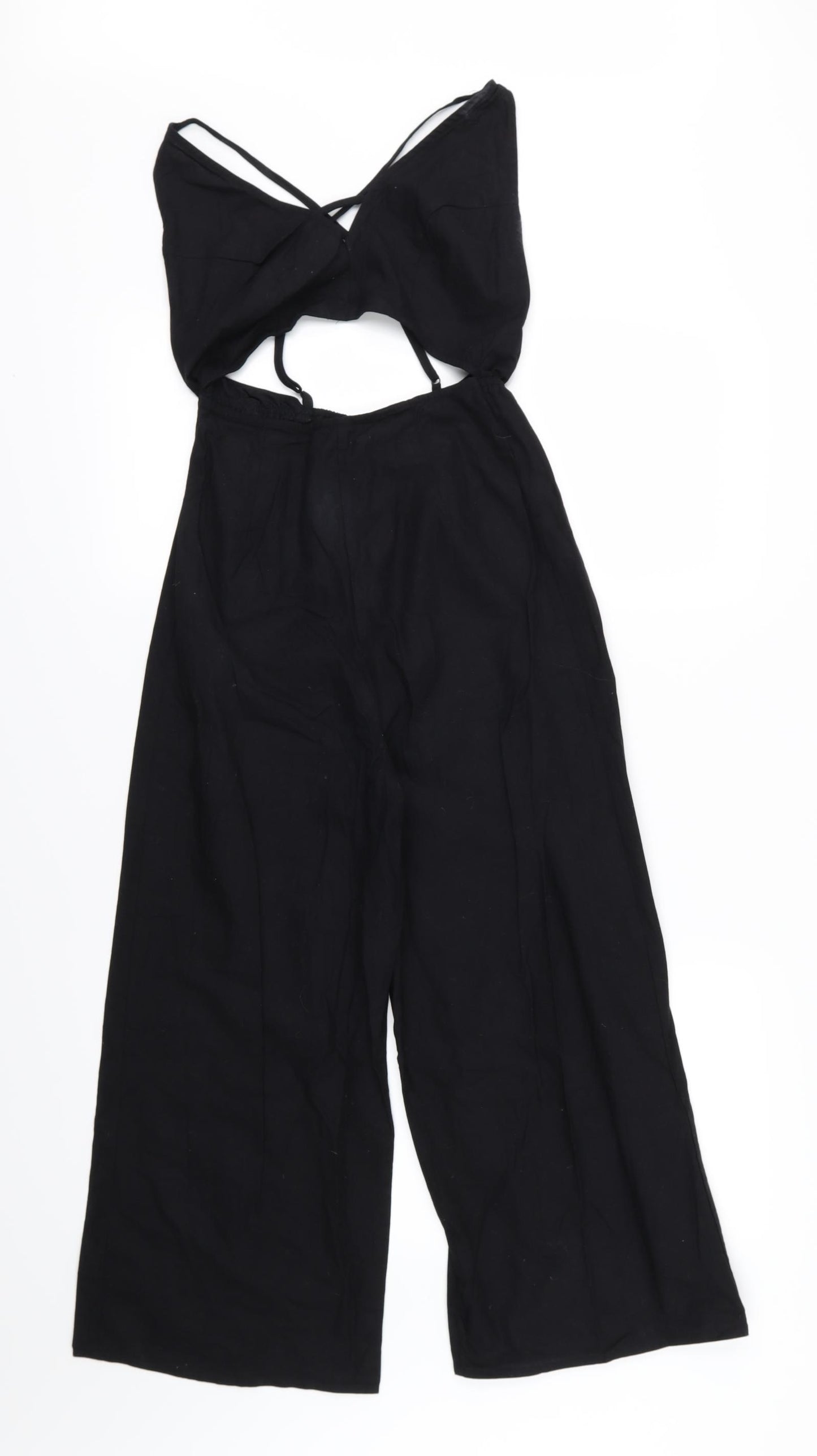ASOS Womens Black  Woven Jumpsuit One-Piece Size 4 L22 in