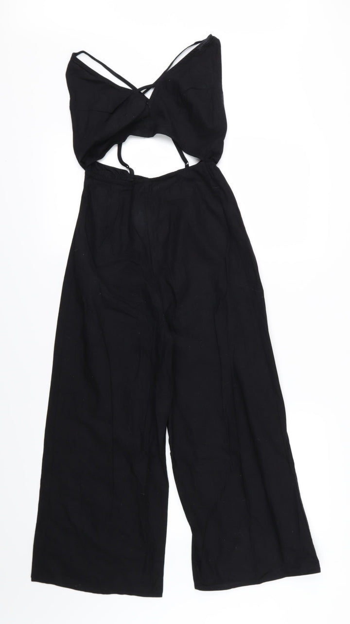 ASOS Womens Black  Woven Jumpsuit One-Piece Size 4 L22 in