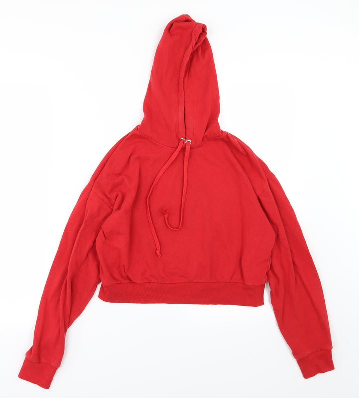 Divided by H&M Womens Red  Jersey Pullover Hoodie Size XS