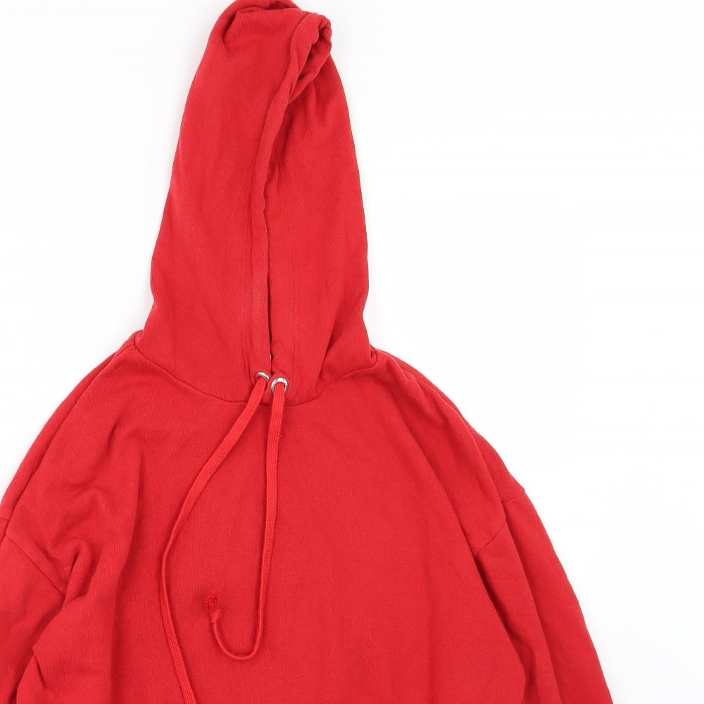 Divided by H&M Womens Red  Jersey Pullover Hoodie Size XS