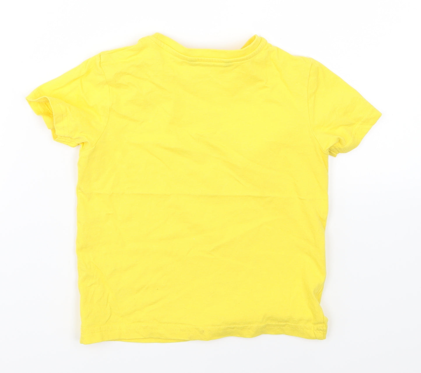 George Girls Yellow  Jersey Basic T-Shirt Size 3-4 Years  - Children in need