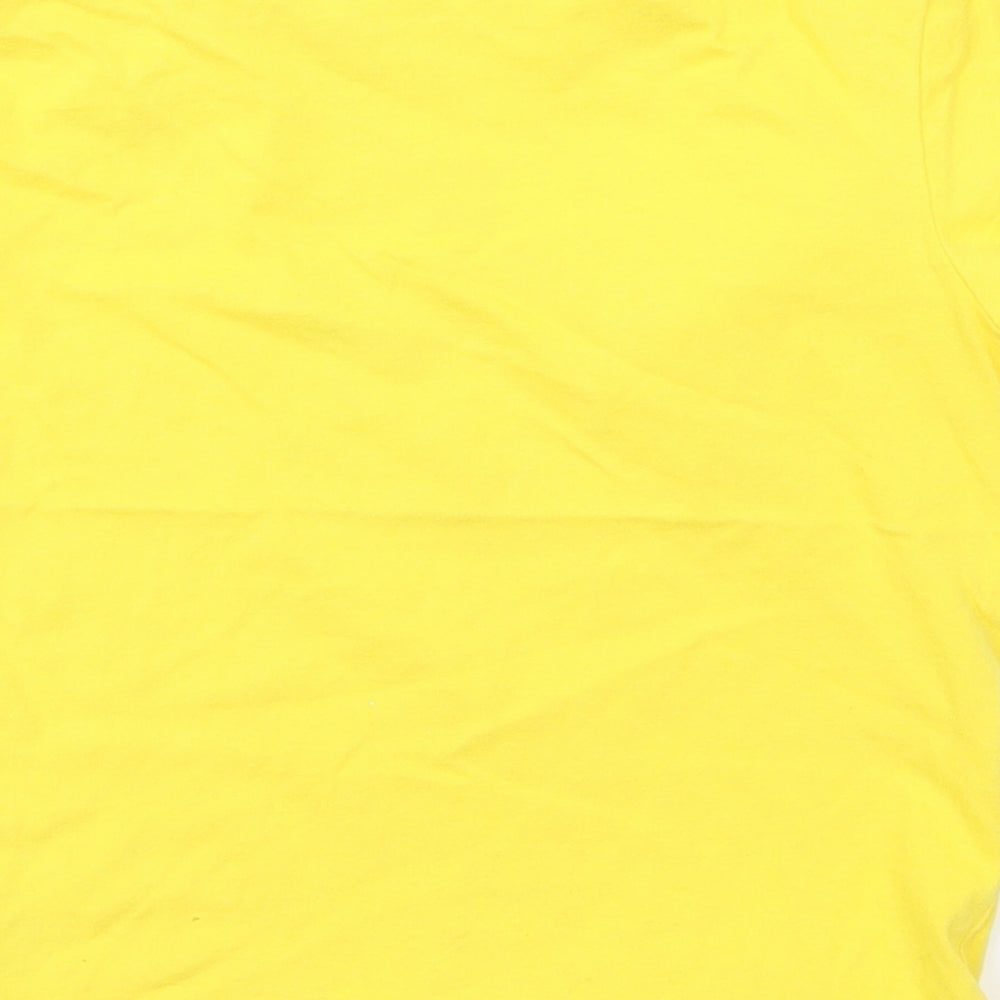 George Girls Yellow  Jersey Basic T-Shirt Size 3-4 Years  - Children in need