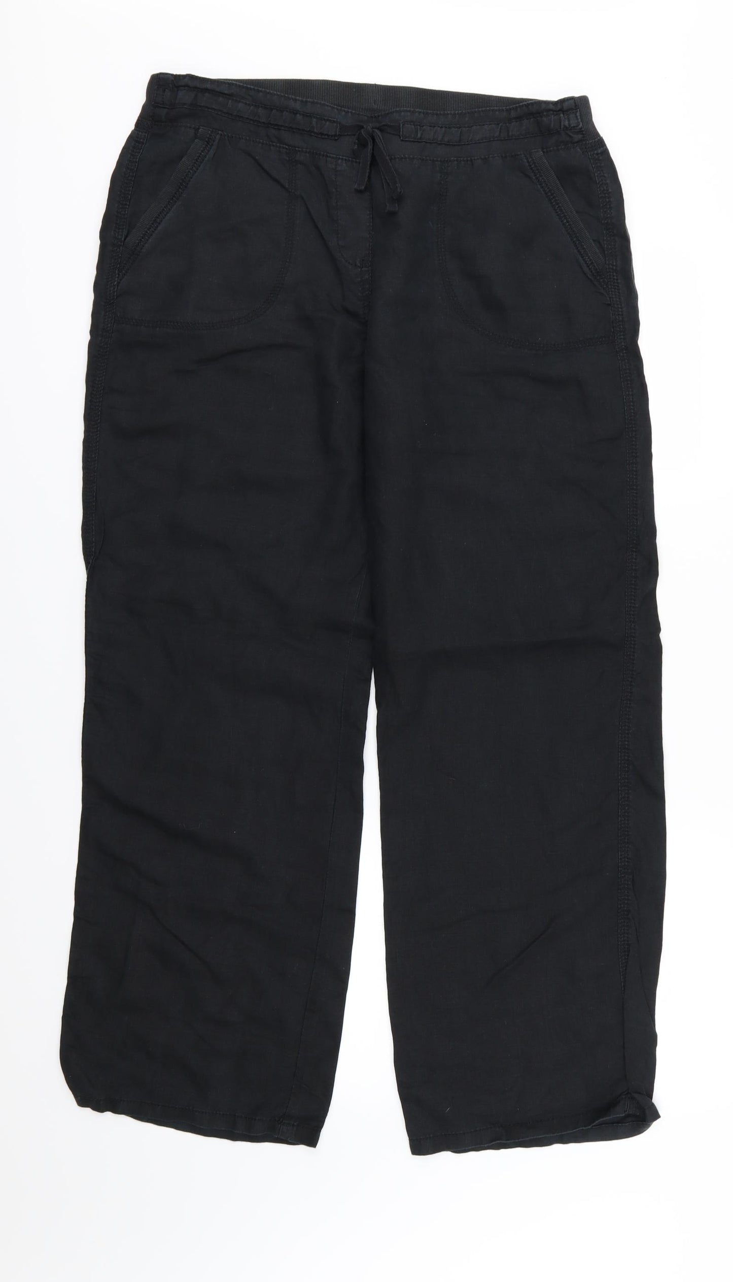 Marks and Spencer Womens Black   Trousers  Size 14 L30 in