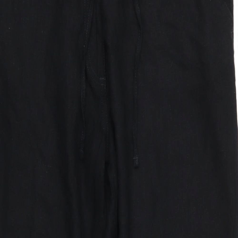 Papaya Womens Black   Trousers  Size 16 L27 in