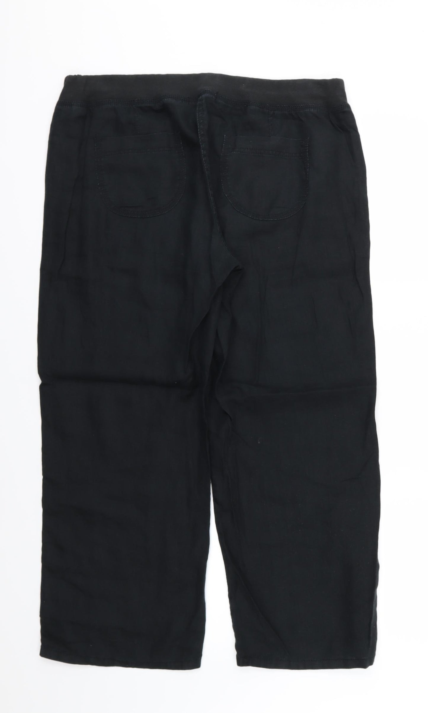 Marks and Spencer Womens Black   Trousers  Size 16 L26 in