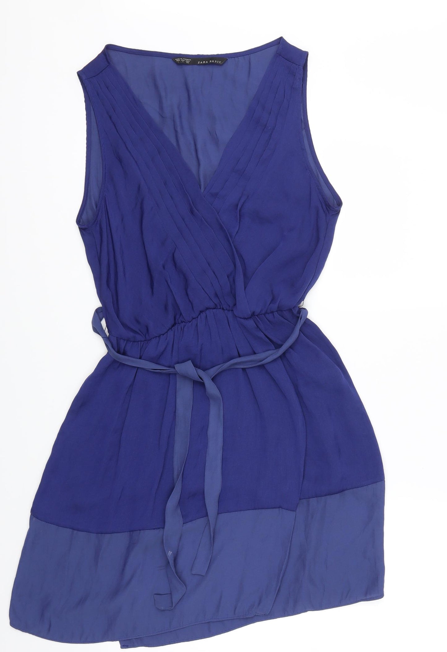 Zara Womens Blue   Skater Dress  Size L