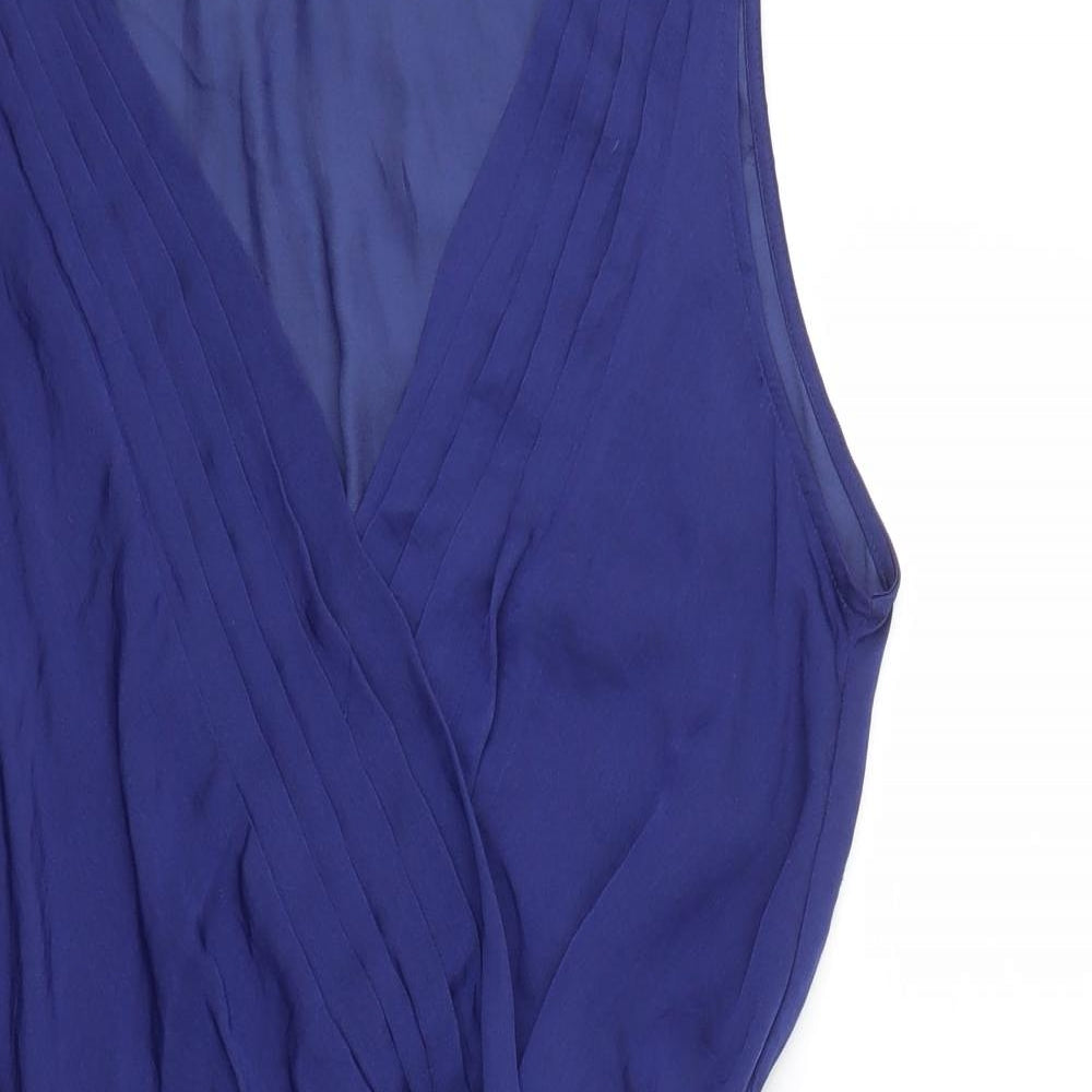 Zara Womens Blue   Skater Dress  Size L