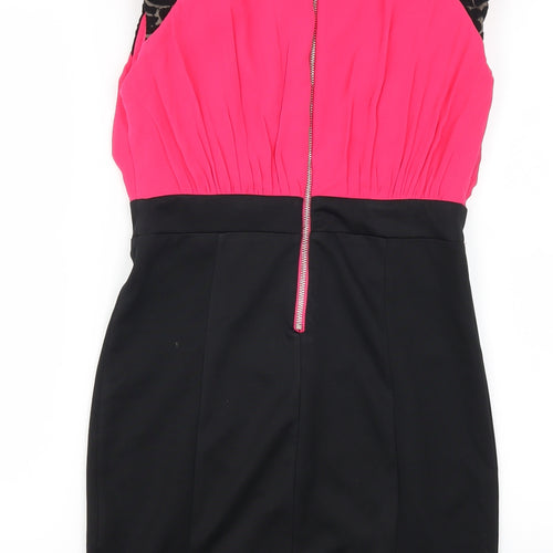 Little Mistress Womens Pink Geometric  Mini  Size 10