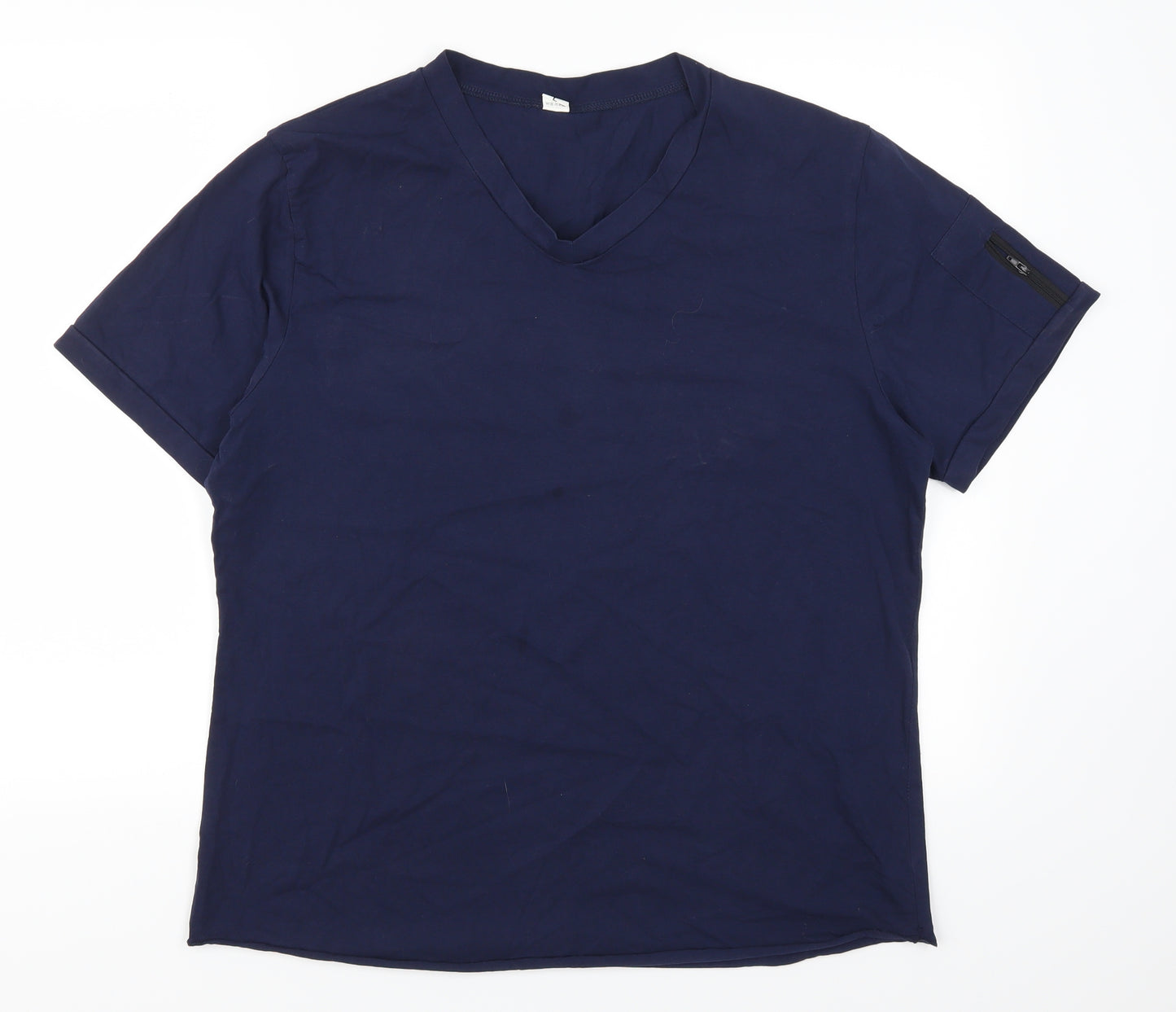 Preworn Mens Blue    T-Shirt Size L