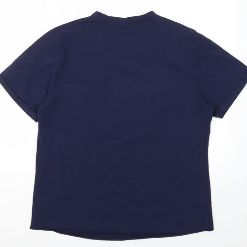 Preworn Mens Blue    T-Shirt Size L