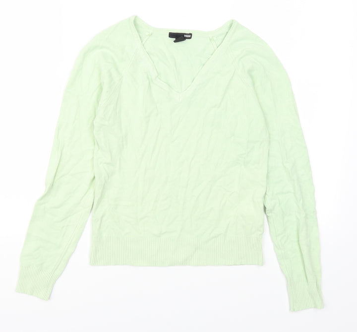H&M Womens Green   Pullover Jumper Size S