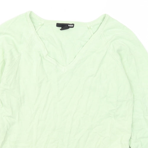 H&M Womens Green   Pullover Jumper Size S