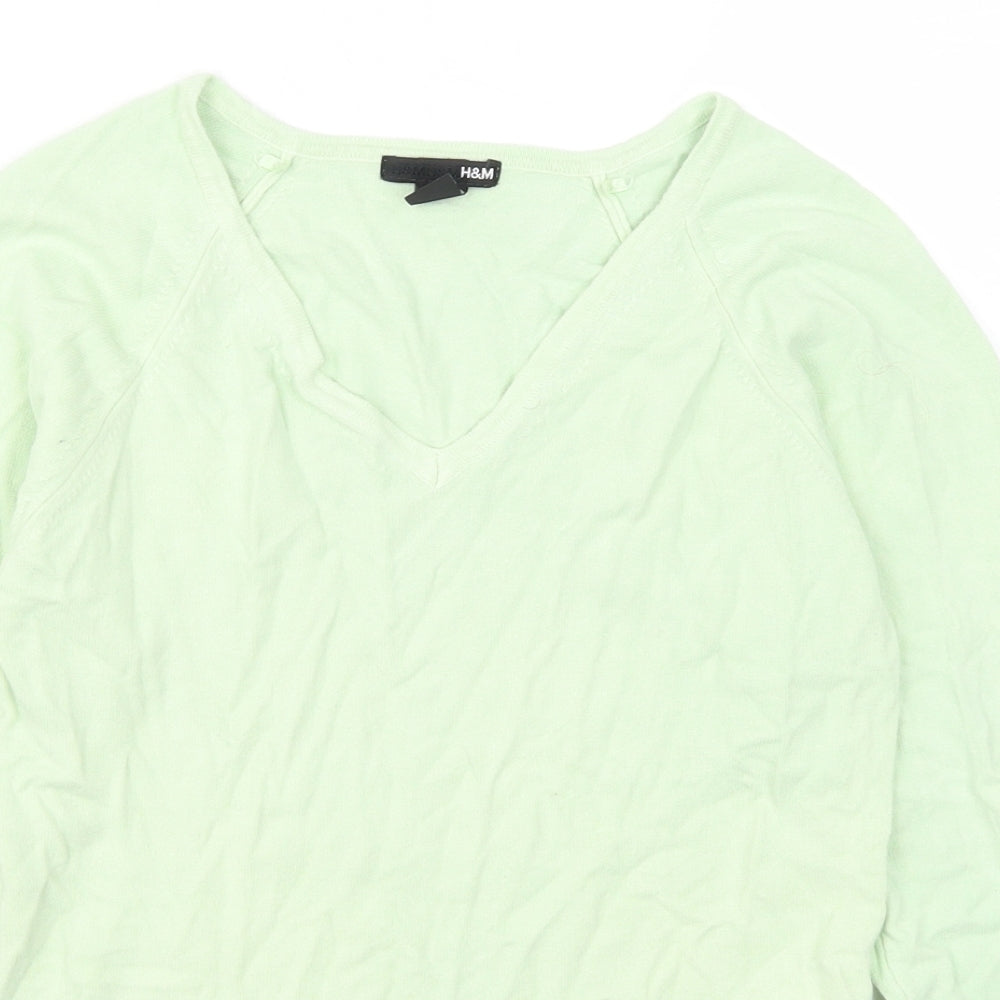 H&M Womens Green   Pullover Jumper Size S