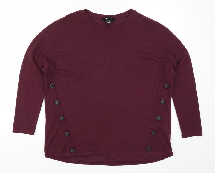 New Look Womens Purple Pullover Jumper Size 10 - Plum