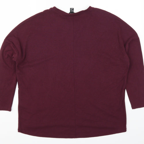 New Look Womens Purple   Pullover Jumper Size 10  - Plum