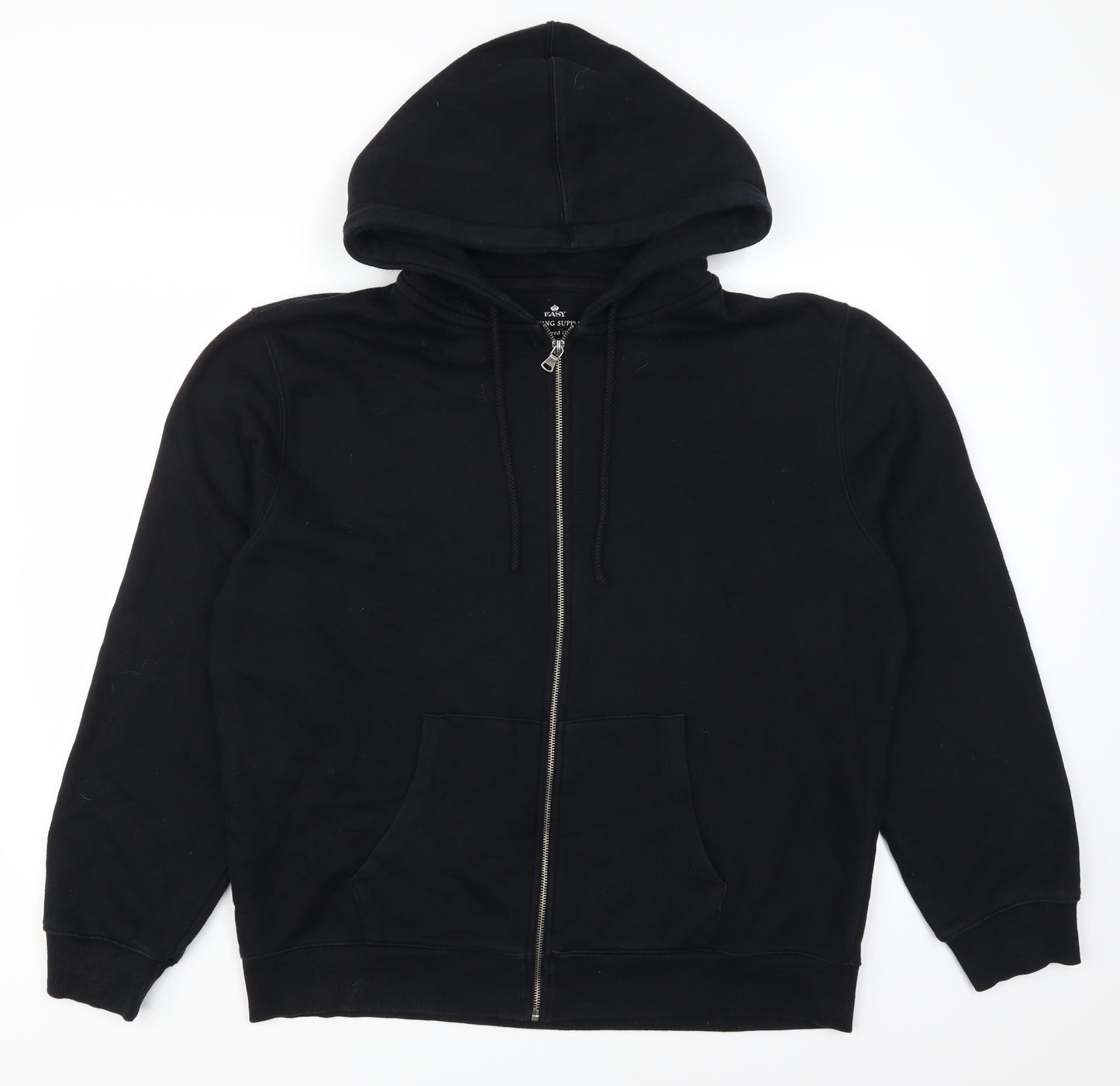 Easy Mens Blue   Full Zip Hoodie Size XL