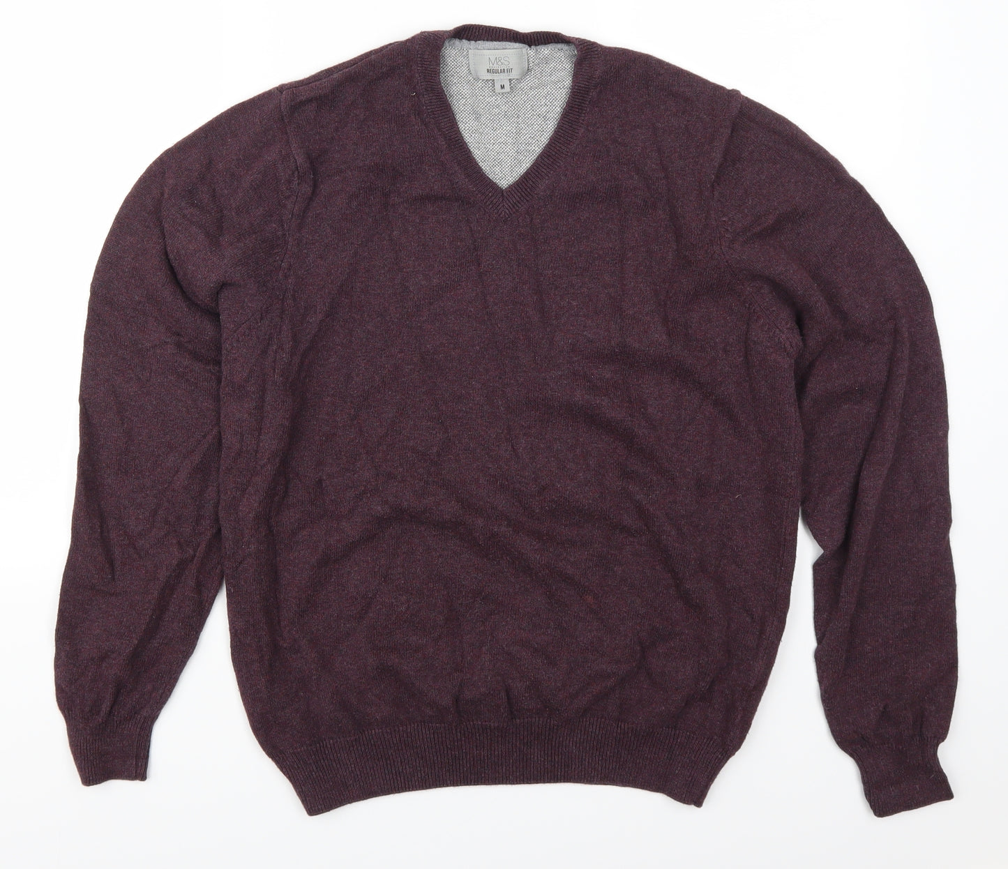 Marks and Spencer Mens Purple   Pullover Jumper Size M