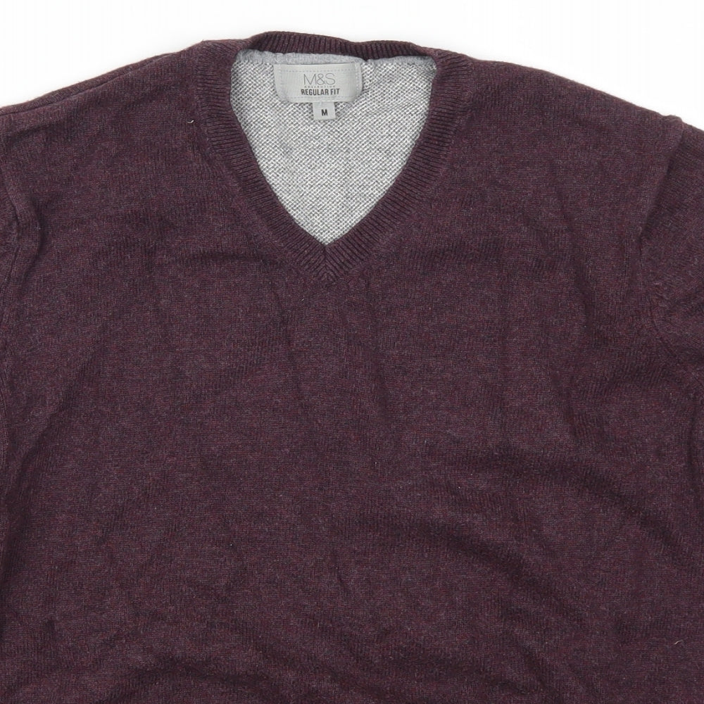 Marks and Spencer Mens Purple   Pullover Jumper Size M